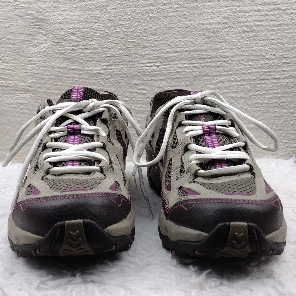 Columbia Dogwood Contour Comfort Gray Mesh Suede Leather Lace Up Hiking Sneaker